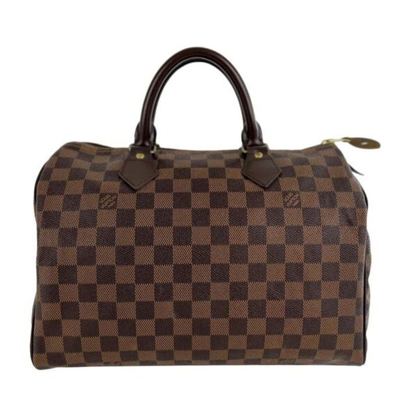 Louis Vuitton Damier Ebene Speedy 30 Satchel Handbag - Picture 13 of 13